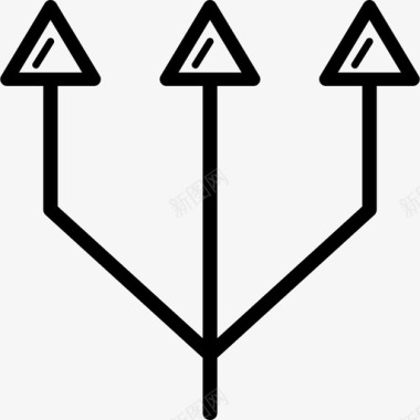 三个箭头genericons箭头图标图标