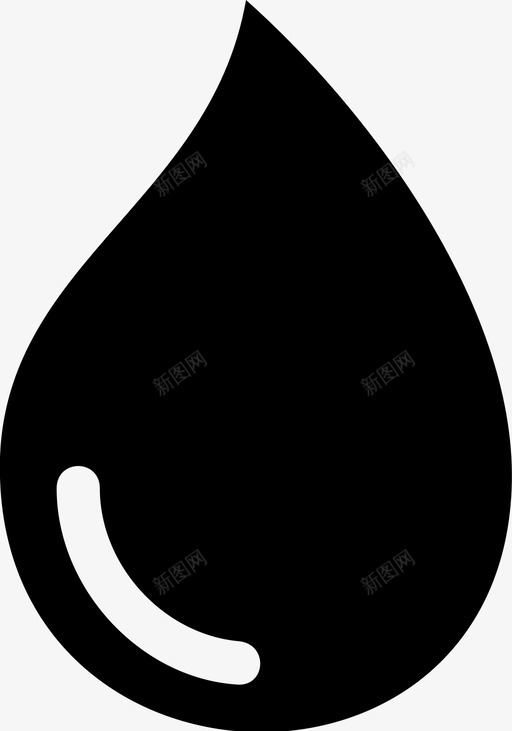 水血水滴图标svg_新图网 https://ixintu.com 水 水滴 液体 液滴 血