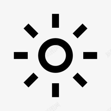 太阳光温度图标图标