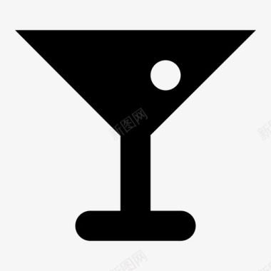鸡尾酒杯饮料马提尼杯图标图标