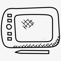 平板涂鸦ipad电脑技术数码设备图标高清图片