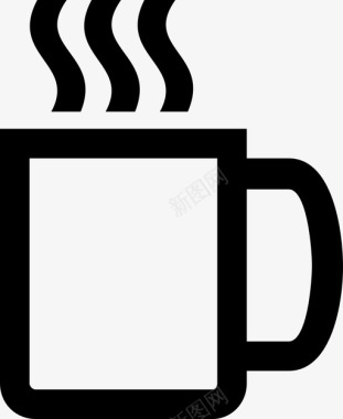 饮料咖啡休息时间杯子图标图标