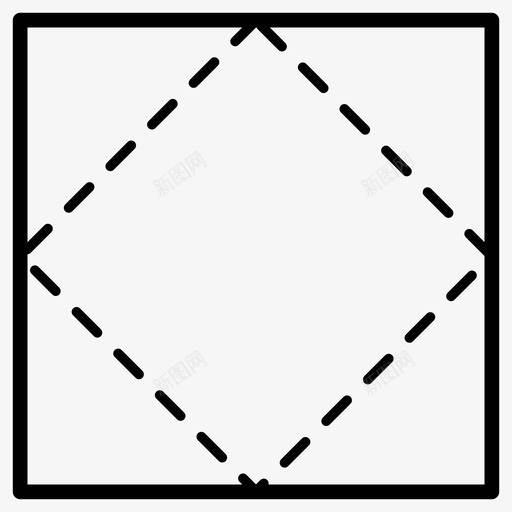 折叠说明折纸图标svg_新图网 https://ixintu.com 折叠 折纸 正方形 纸张 说明