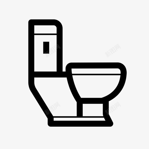 卫生间浴室冲水器图标svg_新图网 https://ixintu.com 冲水器 卫生间 大巢1 水管 浴室