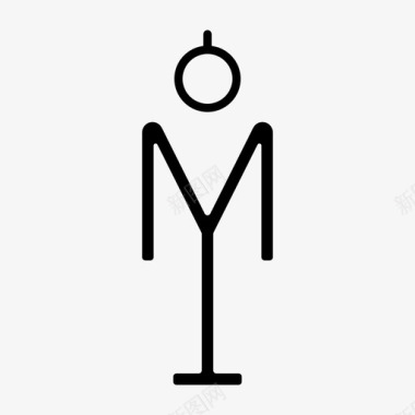 抬头锻炼塑形图标图标