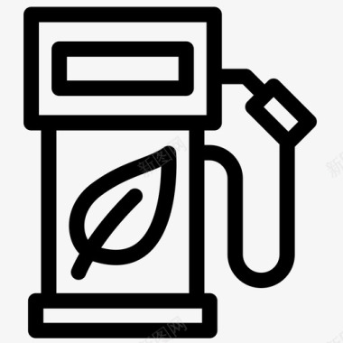 生物燃料生物柴油汽车图标图标