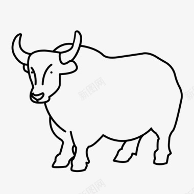 牛牛好管家牦牛公牛牛图标图标