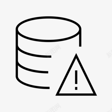 数据库警告数据库服务器图标图标