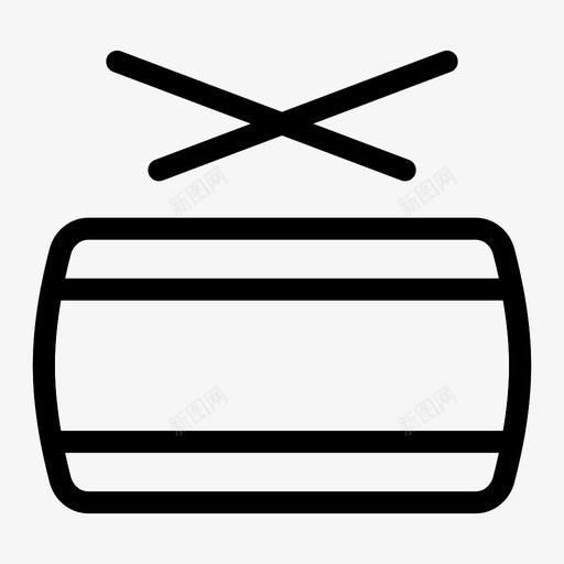 鼓中国节日图标svg_新图网 https://ixintu.com 中国 中国新年 庆祝 新年 节日 鼓