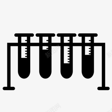 试管架化学实验图标图标