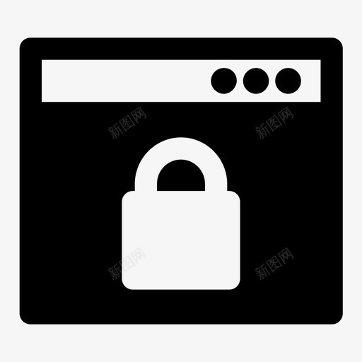 网站锁安全云计算图标svg_新图网 https://ixintu.com 云计算 安全 网站锁