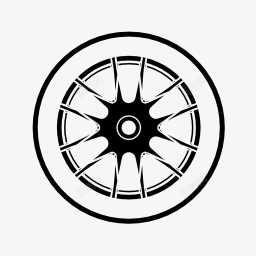 车轮汽车轮胎定制图标svg_新图网 https://ixintu.com 定制 汽车轮胎 汽车轮辋 赛车 车轮 轮辋