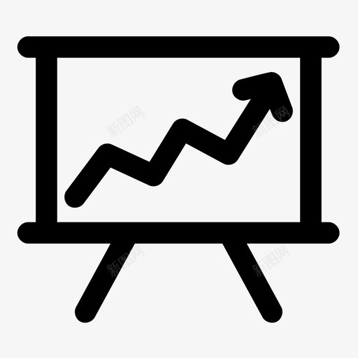 分析板数据图标svg_新图网 https://ixintu.com 分析 图表 基本粗体 屏幕 数据 板 股票