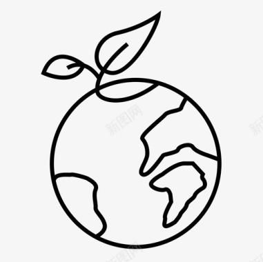保护生态图标图标