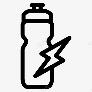 能量饮料瓶子动力图标图标
