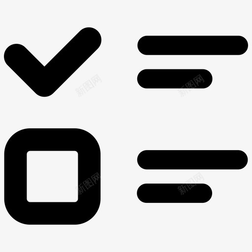 检查表检查标记任务图标svg_新图网 https://ixintu.com 任务 基本 检查标记 检查表