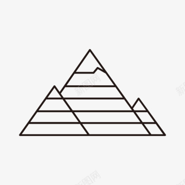 埃及金字塔古代文明沙漠图标图标