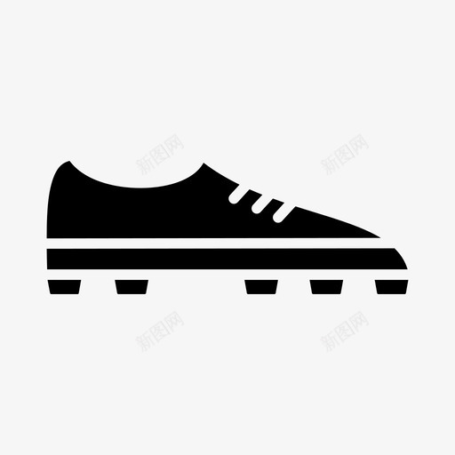 鞋子鞋钉足球鞋图标svg_新图网 https://ixintu.com 足球鞋 运动鞋 鞋子 鞋钉