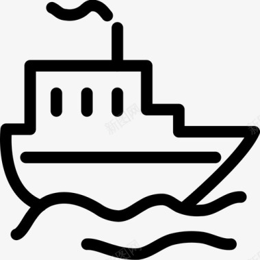 船交货海运图标图标