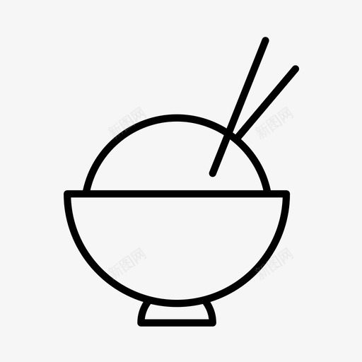 米饭亚洲菜中餐图标svg_新图网 https://ixintu.com 中餐 亚洲菜 日式 米饭 餐厅