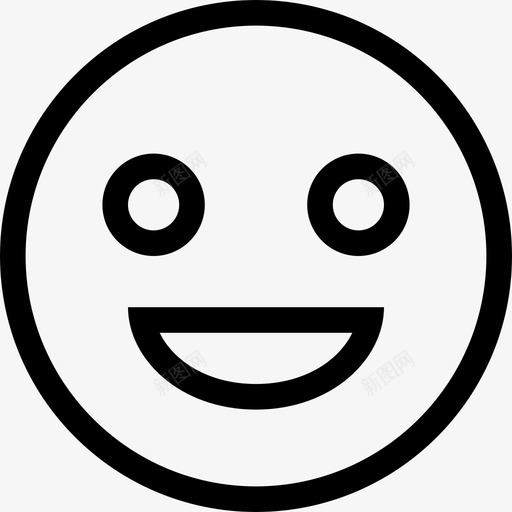 微笑表情脸图标svg_新图网 https://ixintu.com 微笑 快乐 简单的线条 脸 表情 贴纸