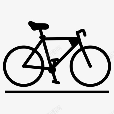 自行车推自行车运动自行车图标图标