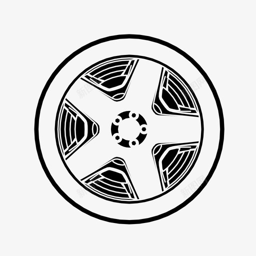 车轮汽车轮胎定制图标svg_新图网 https://ixintu.com 定制 汽车轮胎 汽车轮辋 赛车 车轮 轮毂盖 轮辋