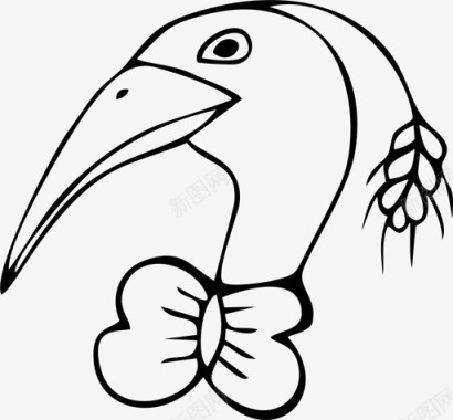 苍鹭鸟动物图标图标