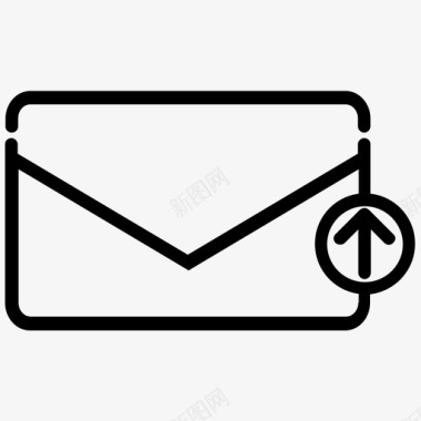 电子邮件上传信封邮件上传图标图标