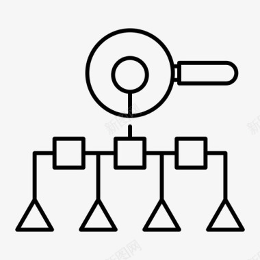 搜索过程数据库搜索引擎优化图标图标