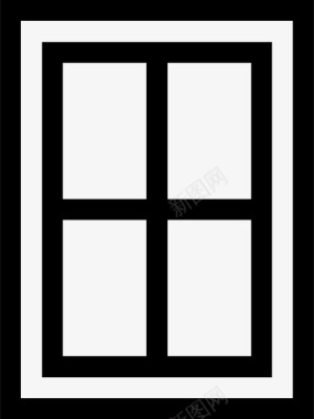 窗户窗框家图标图标