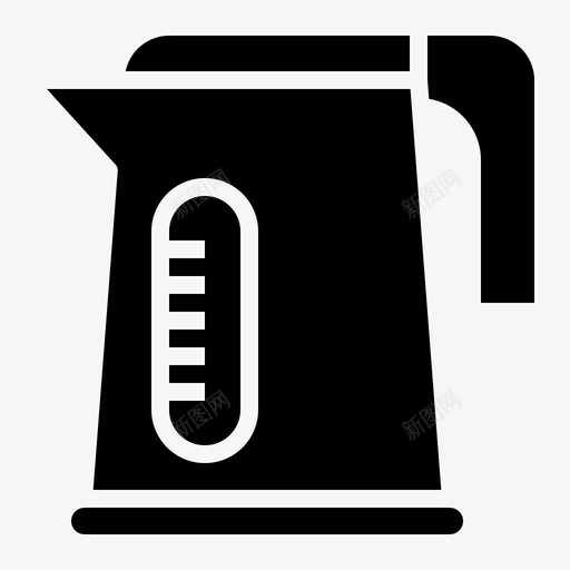 电水壶电热壶热水图标svg_新图网 https://ixintu.com 厨房 厨房用具 水 热水 电水壶 电热壶