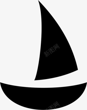 帆船海洋航海图标图标