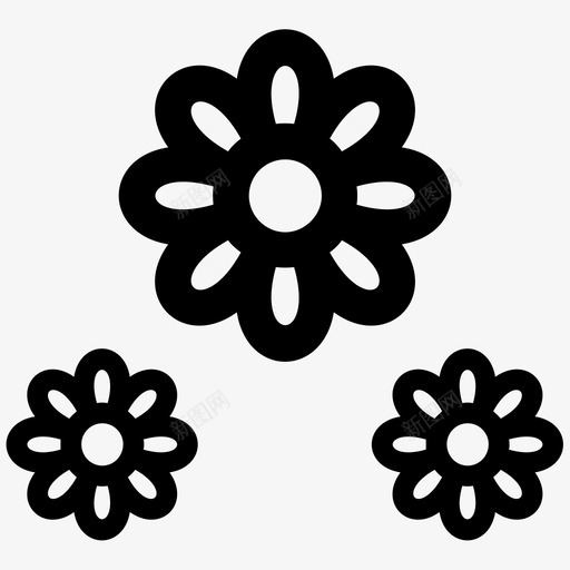 向日葵花园天然图标svg_新图网 https://ixintu.com 向日葵 天然 植物 自然 花园