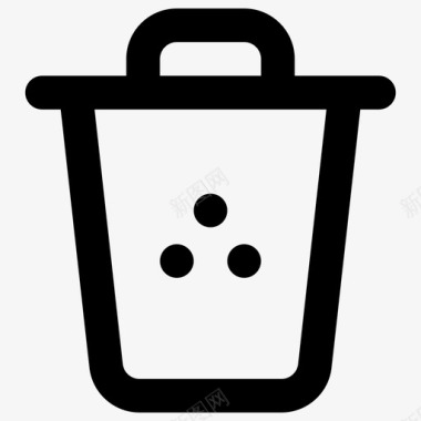回收站垃圾桶必需品生产线图标图标