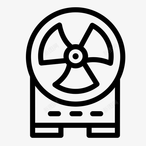 冷却风扇空气冷却器办公风扇图标svg_新图网 https://ixintu.com 冷却风扇 办公风扇 家用电器 家用电器和电子产品 电子 空气冷却器