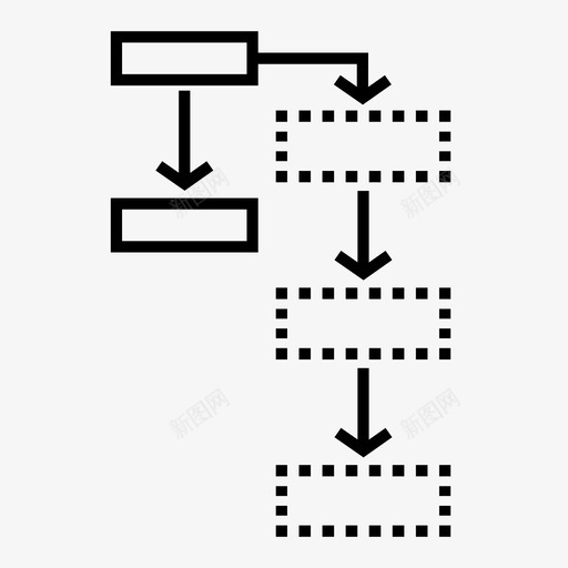 工作流规划业务计划决策图标svg_新图网 https://ixintu.com 业务计划 决策 工作流规划 网络共享 项目管理行图标 项目计划