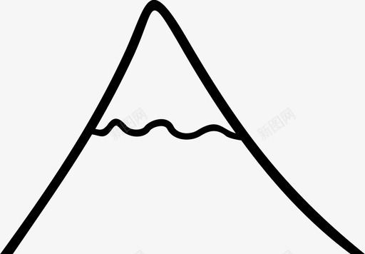 山高地丘陵图标图标