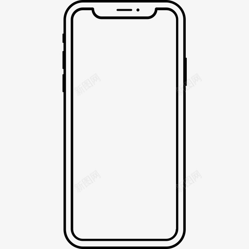iphonex苹果手机图标svg_新图网 https://ixintu.com iphonex 手机 智能手机 苹果