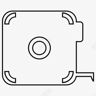 卷尺建筑设备图标图标