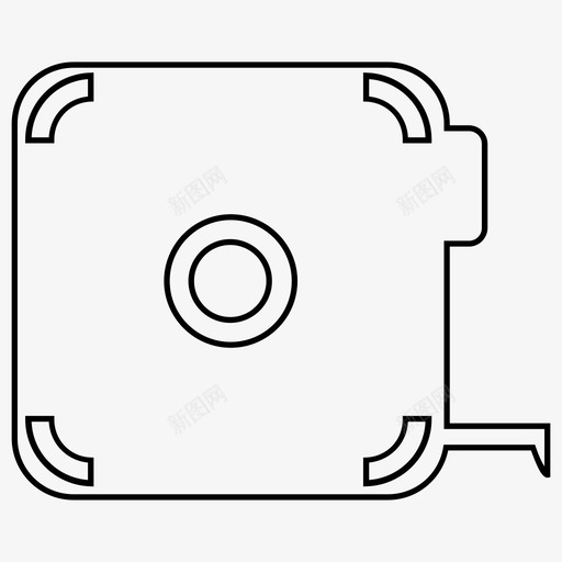 卷尺建筑设备图标svg_新图网 https://ixintu.com 卷尺 工具 建筑 设备