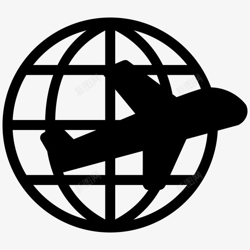 旅行飞机假日图标svg_新图网 https://ixintu.com 交通 假日 度假 旅行 飞机