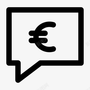 欧元聊天货币基金图标图标
