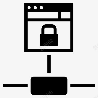 网络安全互联网安全在线安全图标图标