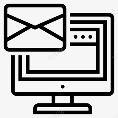电子邮件商务电子邮件电子邮件营销图标图标