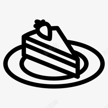 蛋糕蛋糕片奶油蛋糕图标图标