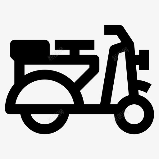汽车摩托车交通工具图标svg_新图网 https://ixintu.com 交通工具 摩托车 汽车 车辆