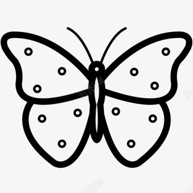 蝴蝶美丽飞翔图标图标
