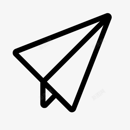 留言飞机折纸图标svg_新图网 https://ixintu.com 发送 折纸 留言 纸飞机 飞机
