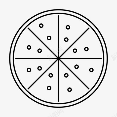 披萨美味快餐图标图标